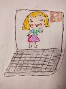 Disegno di Letizia Miccolis, otto anni 